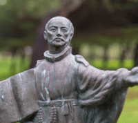 Estátua Santo Inácio de Loyola no Rodízio