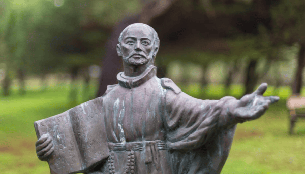 Estátua Santo Inácio de Loyola no Rodízio