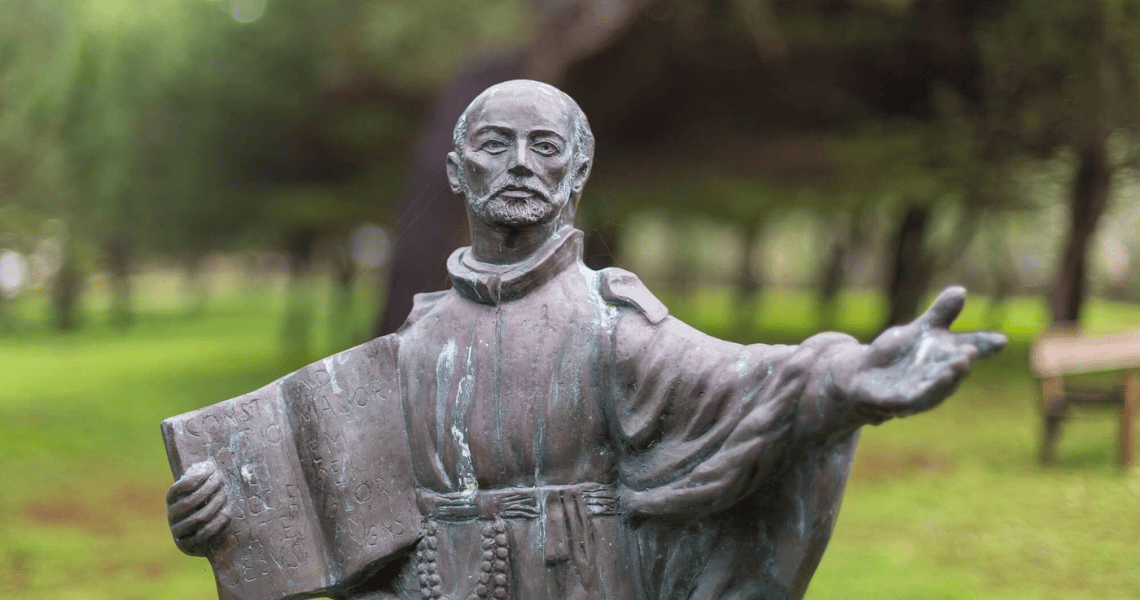 Estátua Santo Inácio de Loyola no Rodízio