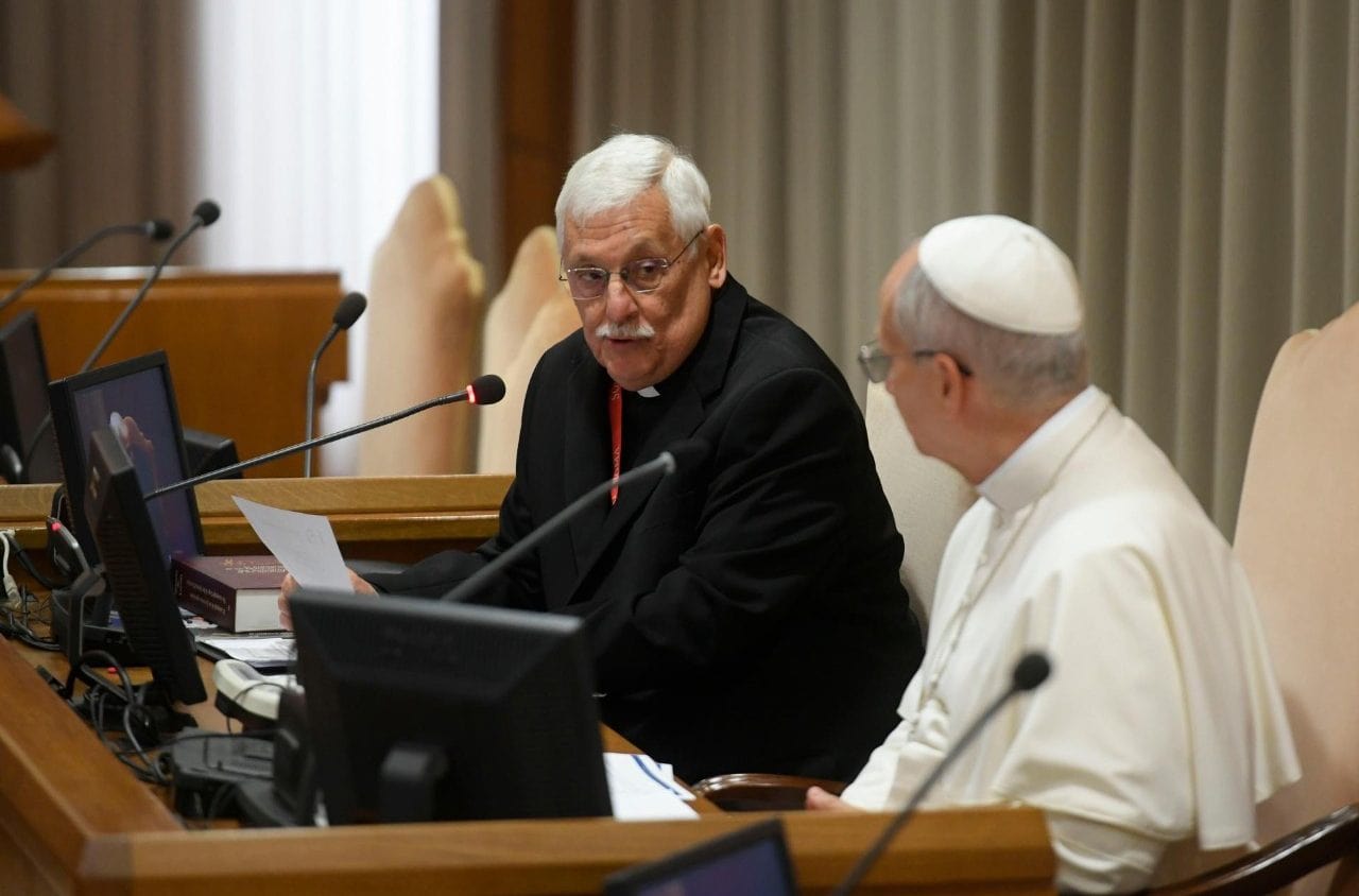 Papa Leão XIV e o Padre Geral dos jesuítas Arturo Sosa trocam olhares